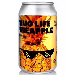 ХАУСМАН Пшеничное / HAUSMANN Thug Life Pineapple 0,33л. алк.4,5% ж/б.