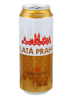 Злата Прага / Zlata Praga 0,5л. алк.4,7% ж/б.