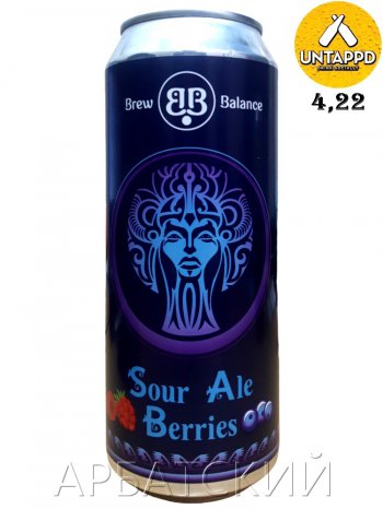 Brew Balance Berries / Саур Эль Лесные ягоды 0,5л. алк.4,5% ж/б.