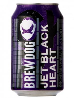 Брюдог Джет Блэк Харт / BrewDog Jet Black Heart 0,33л. алк.4,7% ж/б.