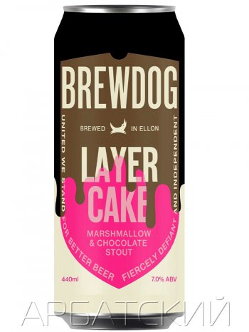 Брюдог Лэйер Кэйк / BrewDog Layer Cake 0,44л. алк.7% ж/б.