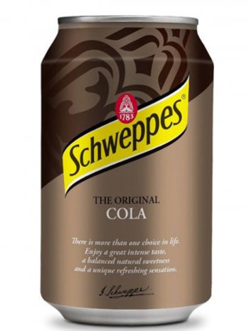 Напиток Швепс Кола / Schweppes COLA 0,33л. ж/б.