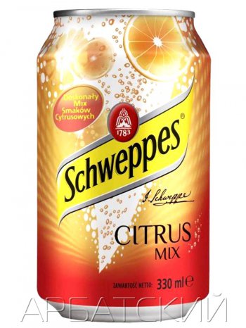Напиток Швепс Цитрус Микс / Schweppes Citrus Mix (0,33л. ж/б.)