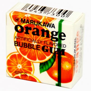 Жевательная Резинка MARUKAWA Orange / Шары Апельсин 1шт